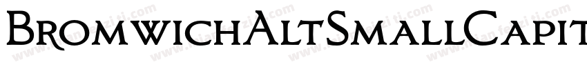 BromwichAltSmallCapitals Boldr字体转换